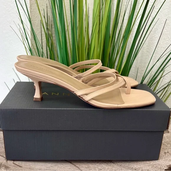 Ann Taylor Strappy Leather Mule Sandals - Picture 4 of 10
